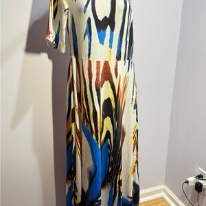Vibrant One Shoulder Maxi Dress